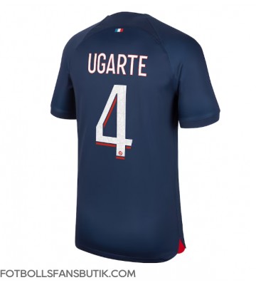 Paris Saint-Germain Manuel Ugarte #4 Replika Hemmatröja 2023-24 Kortärmad